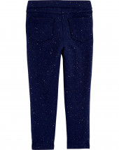 Sparkly Pull-On French Terry Jeggings