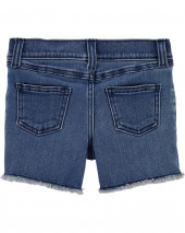 Pull-On Denim Shorts