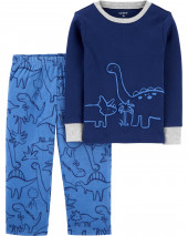 2-Piece Dinosaur 100% Snug Fit Cotton & Fleece PJs