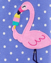 Piece Flamingo 100% Snug Fit Cotton Footie PJs