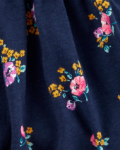 2-Piece Floral Bodysuit Dress & Cardigan Set