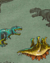 Пижамы-фути из 100% хлопка плотного кроя с динозавром Dinozavr 100% Snug Fit Cotton