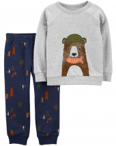 2-Piece Bear Sweatshirt & Pant Set