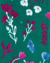 3-Piece Floral Fleece Cardigan Set