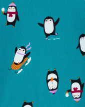 4-Piece Penguin 100% Snug Fit Cotton PJs